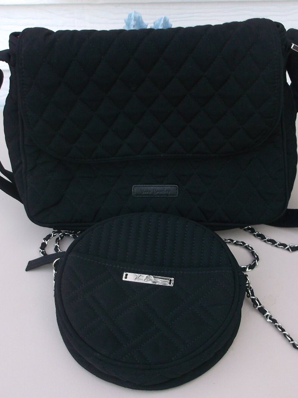Elegant Black Quilted Vera Bradley 2‑Bag Bundle – Formal & Chic